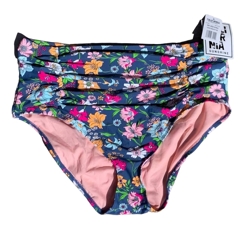 California Floral bikini bottom size 3X